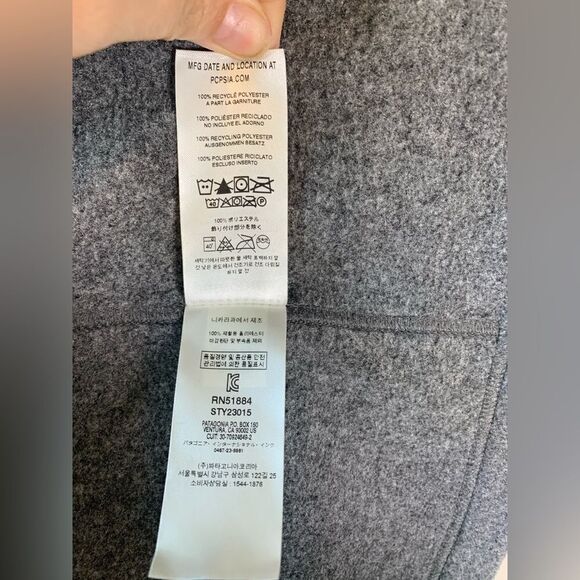 Patagonia Classic Synchilla  Grey zip vest size XS - Picture 7 of 13